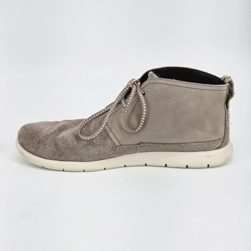 UGG Freamon Waterproof Men Chukka Ankle Boots Grey Suede Leather Gorpcore 12